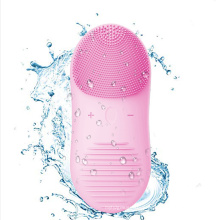 Wireless charging sonic silicone facial cleansing brush